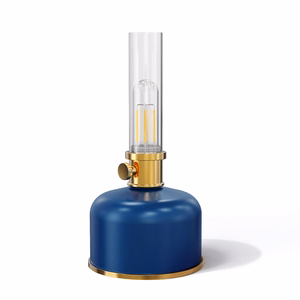 Retro Petroleum LED Lampa zils FLR-35 Forever Light