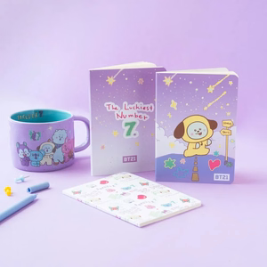 BT21 CHIMMY A6 piezīmju grāmatiņu komplekts, 3 gab.