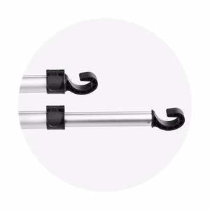 Auto turētājs diviem galvas balstiem (planšetēm 7"–11") sudrabains