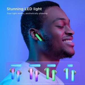 TWS Joyroom JR-TC1 IceLens Series bezvadu austiņas ar LED gaismām - melnas