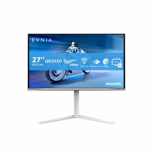 Philips Evnia 6000 27M2N6501L/00 monitors 67,3 cm (26,5") 2560 x 1440 pikseļi Quad HD QD-OLED balts