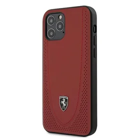 Ferrari FEOGOHCP12MRE iPhone 12/12 Pro 6.1 sarkans viedtālruņa apvalks Off Track perforēts