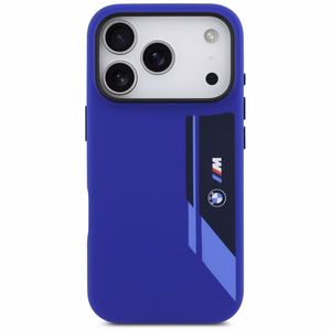 BMW M Silicon Vertical Logo MagSafe macins iPhone 17 Pro - tumsi zils