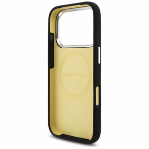 Силиконовый чехол AMG Oversize Rhombs MagSafe для iPhone 17 Pro (чёрный)