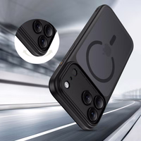 Tech-Protect Magpeak MagSafe CC viedtālruņa apvalks iPhone 17 Pro Max - matēti melns