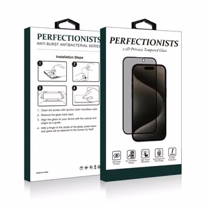 Rūdīts stikls 2.5D Privacy Perfectionists Apple iPhone Air melns