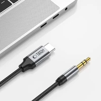 Tech-Protect UltraBoost audio USB-C / 3.5 mm mini ligzdas kabelis 1 m - melns