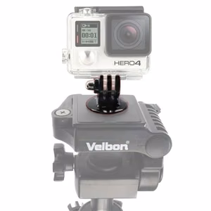 Sporta kameras stiprinājums ar GoPro statīva adapteri - melns