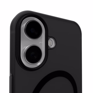Puro Daylight Magnētiskais saderīgs silikona viedtālruņa apvalks iPhone 17 - caurspīdīgs melns