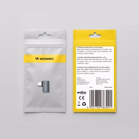 Wozinsky WPKB-01 USB-C - USB-C 40Gb/s 240W 8K OTG sānu leņķa adapteris - pelēks