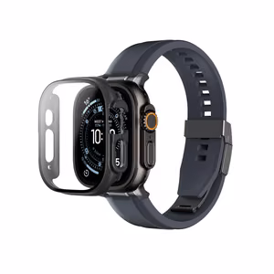 AmazingThing Radix Glass Screen Protector with Case for Apple Watch UItra 3 49mm - Black