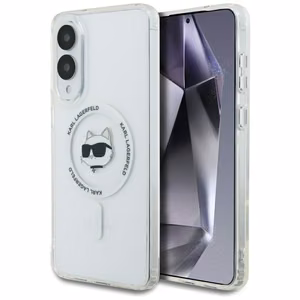 Karl Lagerfeld Choupette MagSafe maciņš Samsung Galaxy S25 Edge, balts
