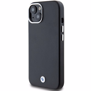 BMW paraksta ietīts metāla magnētiskais viedtālruņa apvalks iPhone 14 / 15 / 13 - melns