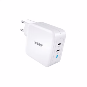 Charger CHOETECH GaN 2xUSB Type-C: 100W, PD