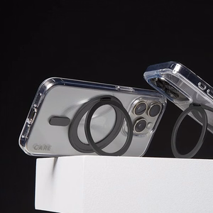 CARE by PanzerGlass Funkcionālais viedtālruņa apvalks ar statīvu iPhone 16 Pro Max 6.9" melns/melns Magnētiskais 1324