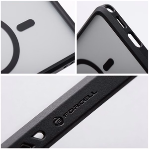 Maciņš Samsung S26 ULTRA Forcell F-Protect Smoke Hybrid Premium saderīgs ar MagSafe melns