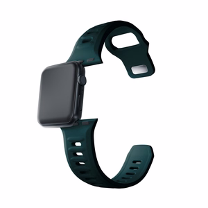 3mk silikona siksniņa Apple Watch, 38/40/41/42 mm, Evergreen, mazais izmērs