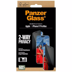 PanzerGlass Ultra-Wide Fit EasyAligner privātuma stikls iPhone 17 Pro Max