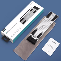 Choetech statīvs daudzfunkcionāla stacija klēpjdatoram PD / USB-C HDMI (4K / 30Hz) / 2xUSB-A / 1xUSB-C / 1xSD / 1xTF melns (HUB-M43)