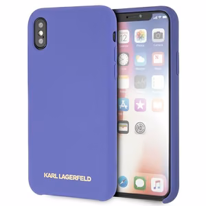 Karl Lagerfeld silikona apvalks iPhone X/Xs - violets