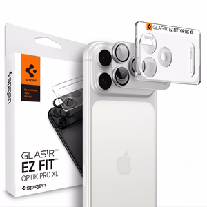 Spigen Optik Pro XL GLAS.TR EZ FIT rūdīts stikls, paredzēts iPhone 18 Pro Max, sudraba