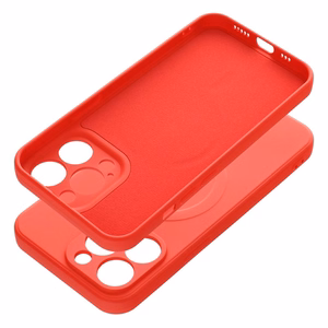 SILICONE MAG COVER viedtālruņa apvalks, saderīgs ar MagSafe, IPHONE 13 Pro sarkans
