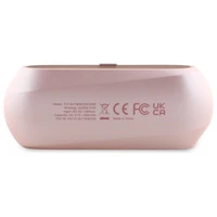 Guess pagarināts metālisks drukāts logotips Bluetooth TWS austiņas + dokstacija - rozā