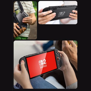Supcase Crystal apvalks Nintendo Switch 2 - caurspīdīgi melns