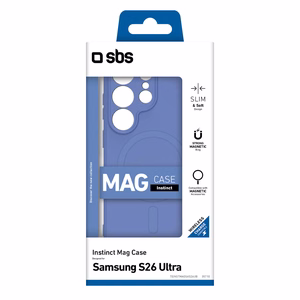 SBS Instinct Mag maciņš priekš Samsung Galaxy S26 Ultra saderīgs ar MagSafe - zils
