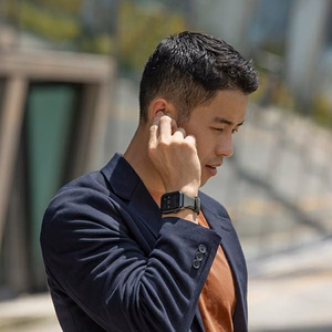 UNIQ ремешок Linus Apple Watch Series 1/2/3/4/5/6/7/8/9/SE/SE2/Ultra/Ultra 2 42/44/45/49mm. Airosoft Silicone черный/midnight black