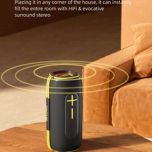 Pārnēsājams Bluetooth skaļrunis Awei KA5 20W melns-dzeltens