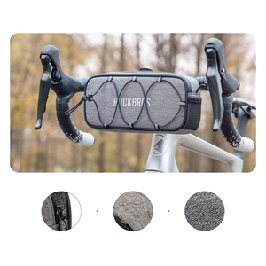 Rockbros TL001 ROAD TO SKY 1.9L ūdensizturīga velosipēda stūres soma - pelēka