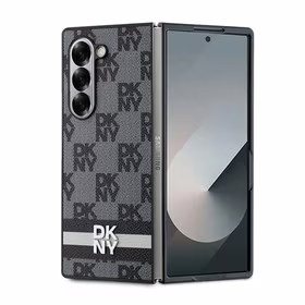 DKNY Viedtālruņa apvalks Samsung Galaxy Z Fold6 ar rakstainu rakstu – melns