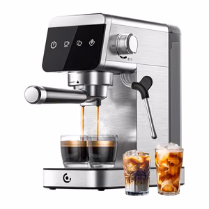 AMZCHEF CE-AZ-EM1501-SV Piston Coffee Maker (Silver)
