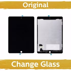 LCD Displejs Saderīgs ar iPad Air 2 / (2nd Gen) Melns Original (Renewed: China)