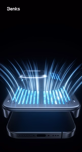Benks Magnetic Biliz Cooling maciņš (0066) iPhone 16 Pro Max pelēks