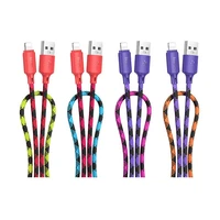 Kabelis USB A uz Lightning Hoco 2,4A 1 m X116 gradienta violeta