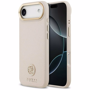 Guess Grained Strass Logo MagSafe iPhone Air Case - Pink