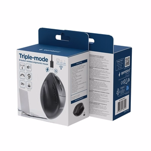 Gembird Triple-mode mouse MUSW3-9B-01 Wireless 2.4G, Bluetooth Black