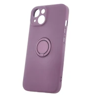 Viedtālruņa apvalks ar pirksta turētāju iPhone 12 6,1" gaiši violetā krāsā