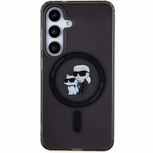 Karl Lagerfeld IML Karl&Choupette magnētiskais viedtālruņa apvalks Samsung Galaxy S24 - melns