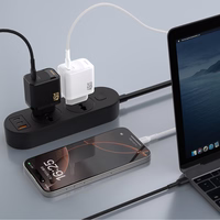 Dudao A28 45W GaN USB-C sienas lādētājs - melns