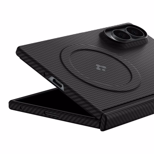 Spigen AirSkin Aramid MagFit MagSafe maciņš, paredzēts Samsung Galaxy Z Fold 8, melns