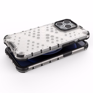 Honeycomb Case броневой чехол с TPU бампером для iPhone 13 Pro синий
