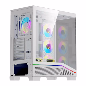 Datora korpuss Darkflash K430 + ventilatori (balts)