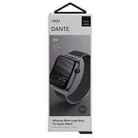 Uniq Dante Stainless Steel siksniņa Apple Watch 1/2/3/4/5/6/7/8/SE/SE2 38/40/41mm - grafīta