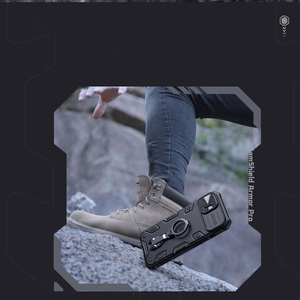 Nillkin CamShield Armor Pro Magnētiskais viedtālruņa apvalks iPhone 14 Plus Magnētiskais MagSafe apvalks ar kameras aizsargu zils