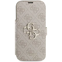 Guess Book 4G Metal Logo viedtālruņa apvalks iPhone 17 Pro - rozā