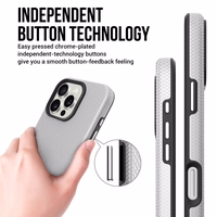 Perfectionists Trīsstūra Mag futrālis iPhone Air sudraba krāsā