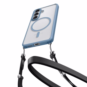 Spigen Ultra Hybrid Mag MagSafe maciņš priekš Samsung Galaxy S26 Plus caurspīdīgs zils